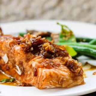 Grilled Salmon with Simple Homemade Teriyaki Sauce