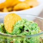 Guacamole with feta cheese