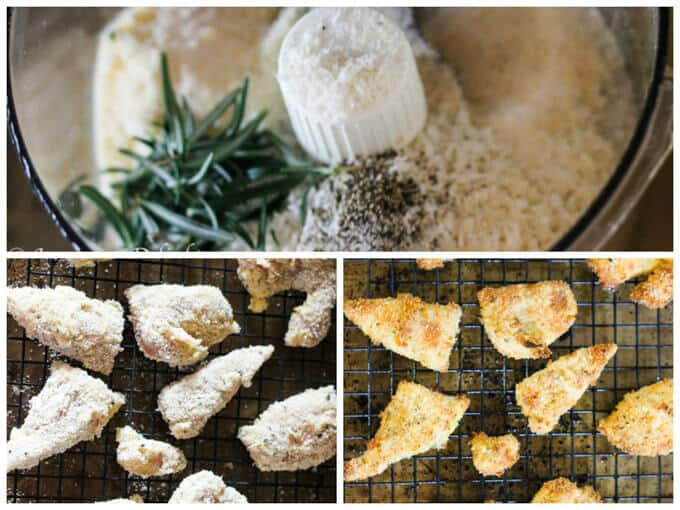 Crispy baked chicken tenders with honey mustard