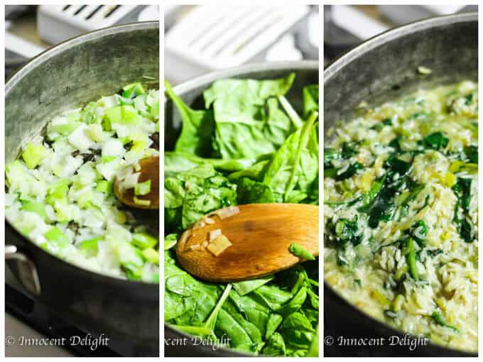 Greek Spinach Rice with Feta