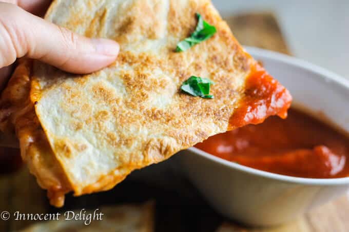 Margarita Pizza Quesadilla