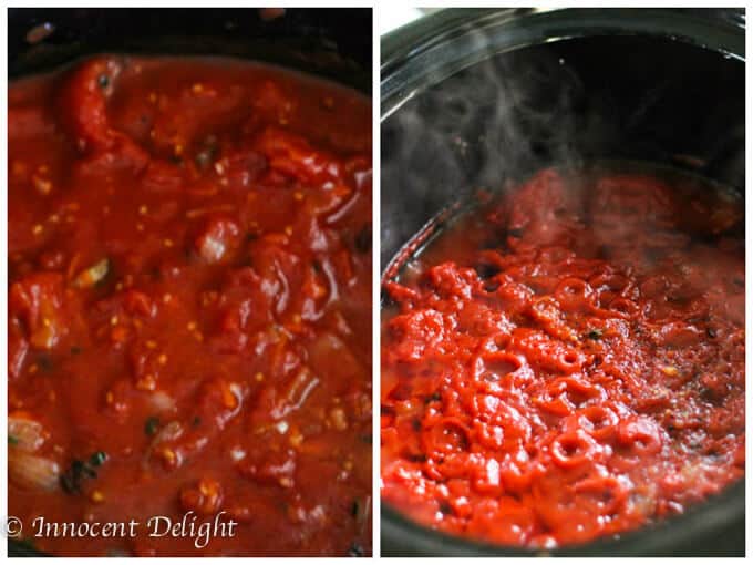 Easy Slow Cooker Tomato Sauce