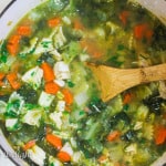 Leftovers turkey soup