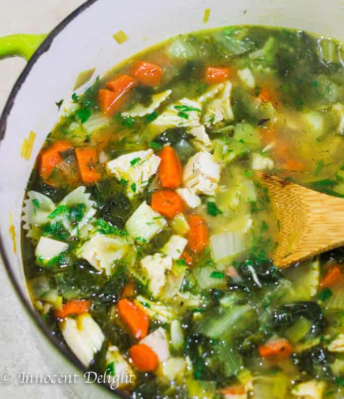 Leftovers turkey soup