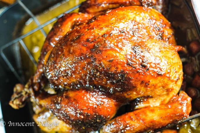 Maple Mustard Glazed Turkey