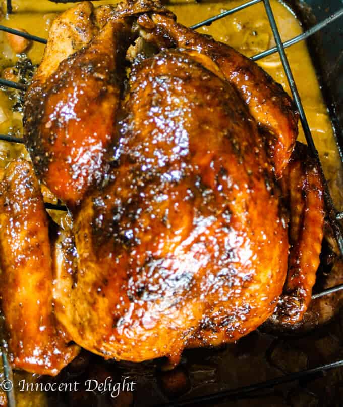 Maple Mustard Glazed Turkey