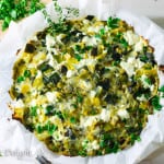 Potato Leek and Feta Pie