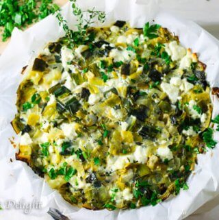 Potato Leek and Feta Pie