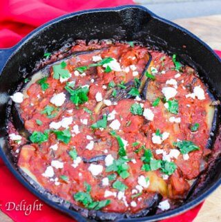 Turkish Inspired Eggplant with Tomatoes