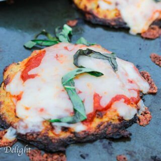 Cauliflower Crust Pizza Bites