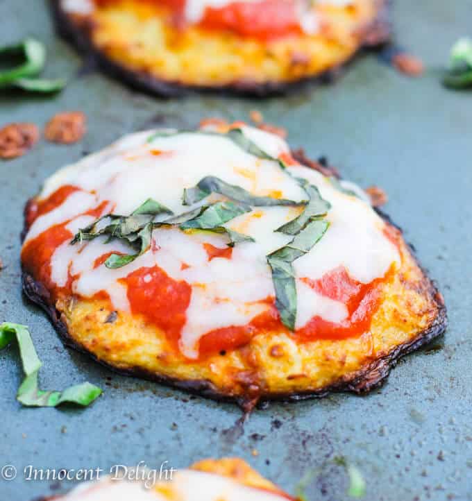 Cauliflower Crust Pizza Bites