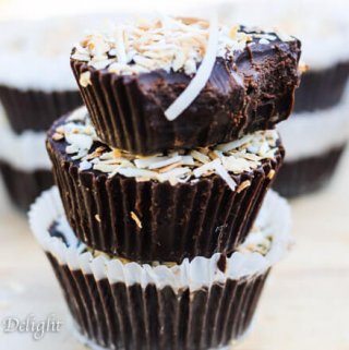 3 ingredients chocolate coconut fudge