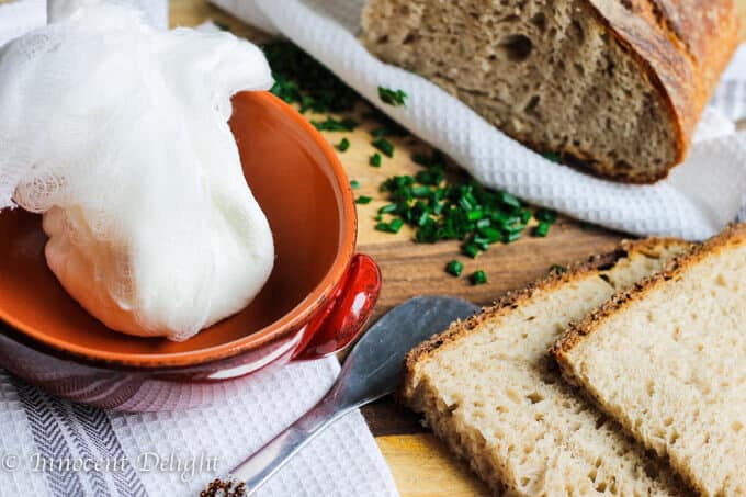 Two Ingredients Spreadable Goat Cheese