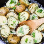 New Dill Potatoes with Scallion Cream Sauce