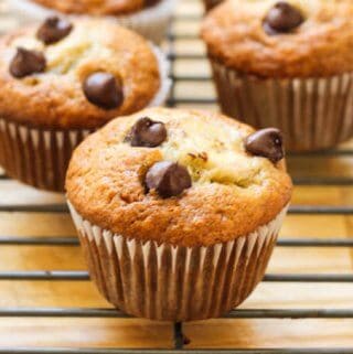 Banana Chocolate Chip Muffins