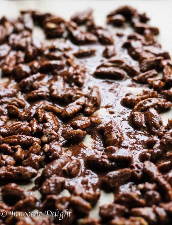 Maple Mashed Sweet Potato with Candid Pecans, Crasins and Chives