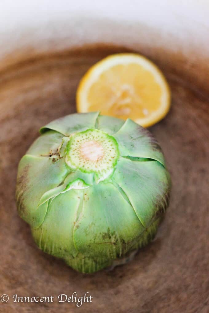 Perfectly trimmed and steamed Artichokes