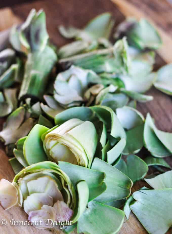 Perfectly trimmed and steamed Artichokes