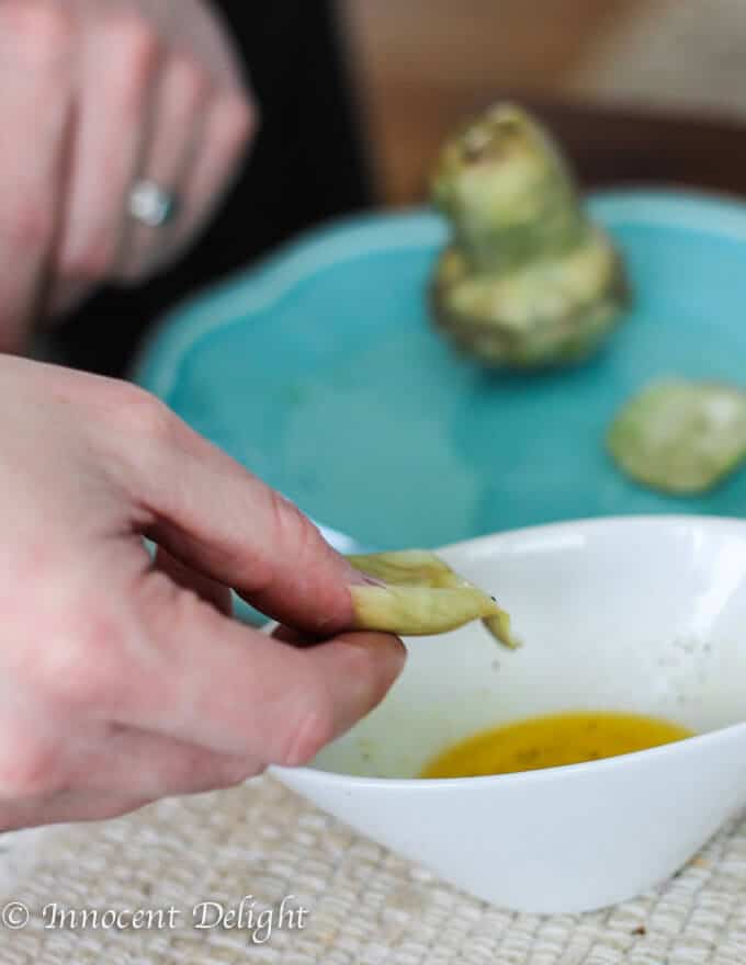 Perfectly trimmed and steamed Artichokes