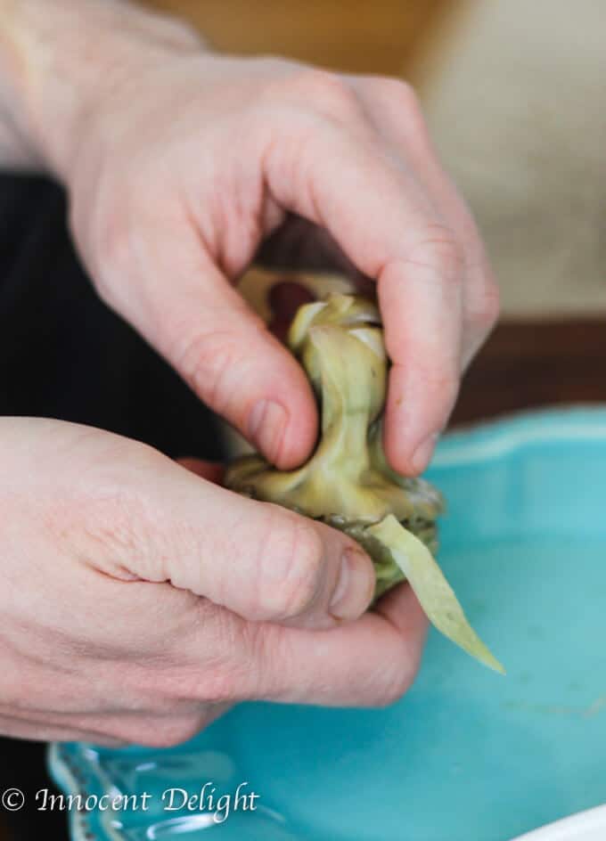 Perfectly trimmed and steamed Artichokes