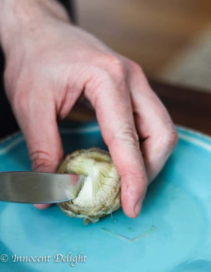 Perfectly trimmed and steamed Artichokes