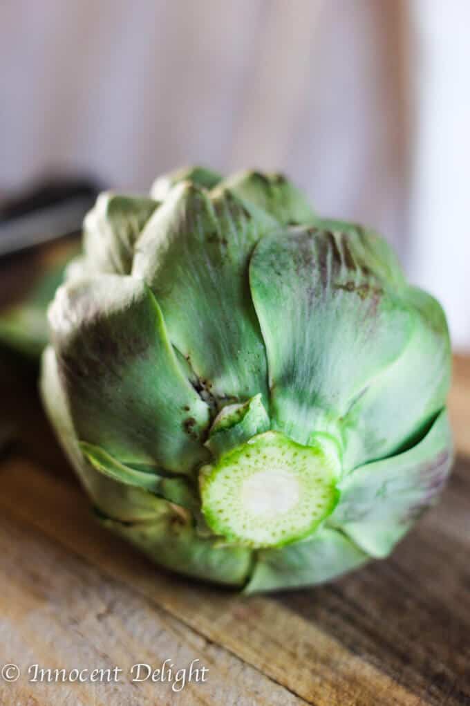 Perfectly trimmed and steamed Artichokes