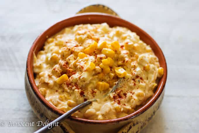 Unique Egg Salad with Corn, Cheese and Smoked Paprika