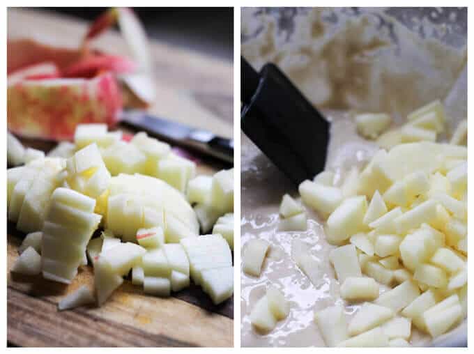 Polish Fluffy Apple Pancakes - Racuchy - these little golden breakfast treats are super delicious, easy to make and every kid will love them. 