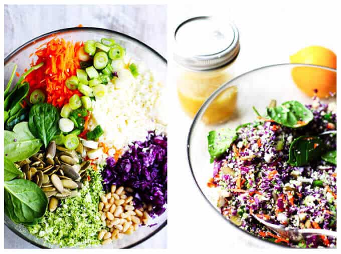 Perfect Detox Salad with Meyer Lemon Dressing