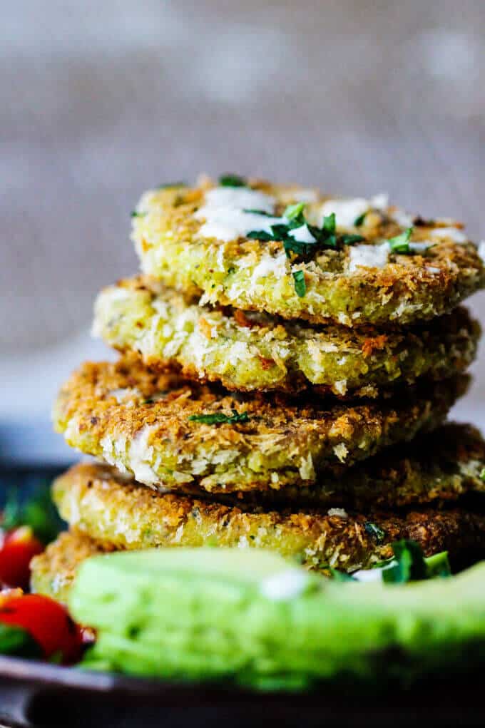 These Chickpea Egg Fritters with Tahini Sauce is a vegetarian treat for either lunch or dinner. It can be served with simple side veggies like avocados, greens and tomatoes, and in a pita bread or on a bun. The choice is yours. 