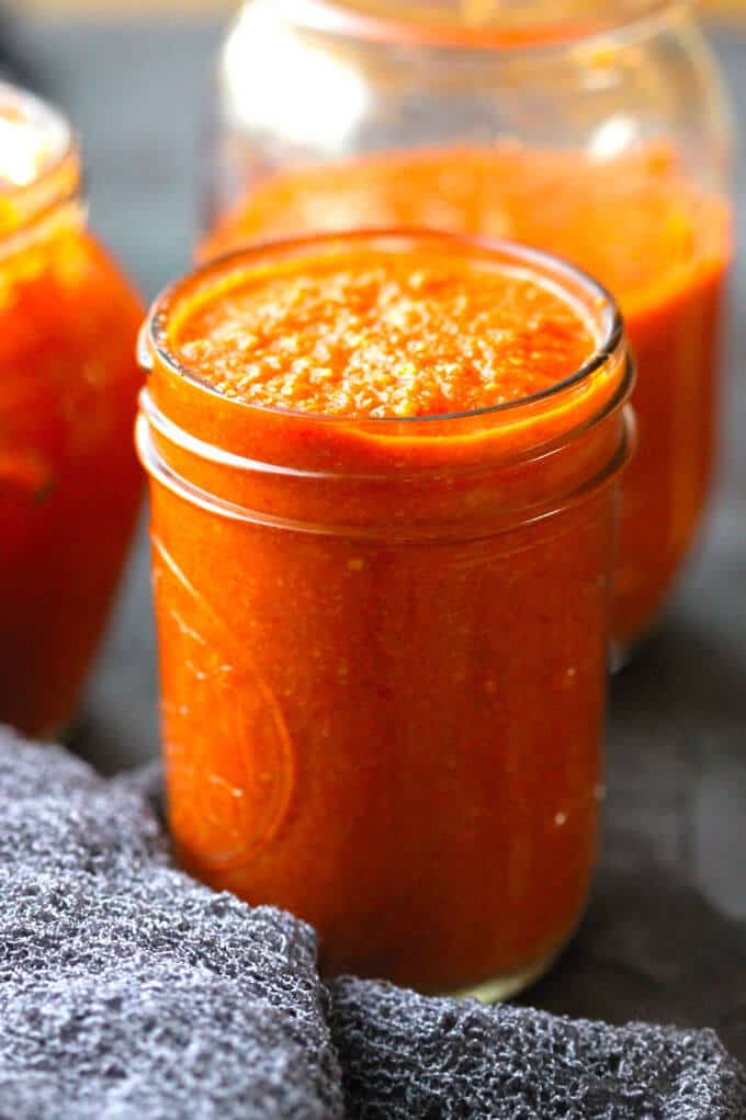 Romesco Sauce - Spanish smoky pepper and tomato sauce that can be served with fish, meat or vegetables.