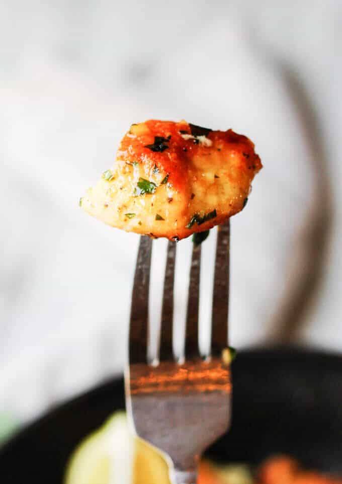 Jacques Pepin Chicken with Garlic and Parsley is a very flavorful and quick recipe for a dinner any day of the week. There is a secret ingredient which makes this chicken super crispy and irresistible.