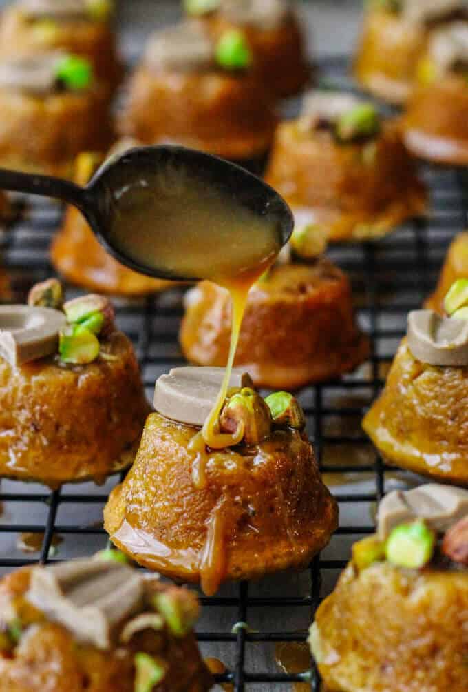 Blond Chocolate-Dipped Pistachio Financier is an amazing desert using out of this world, super unique Blond Chocolate and French silky butter. Pistachios and almond adds an extra layer of flavor to these amazing light French cakes. Made in France, made with Love.