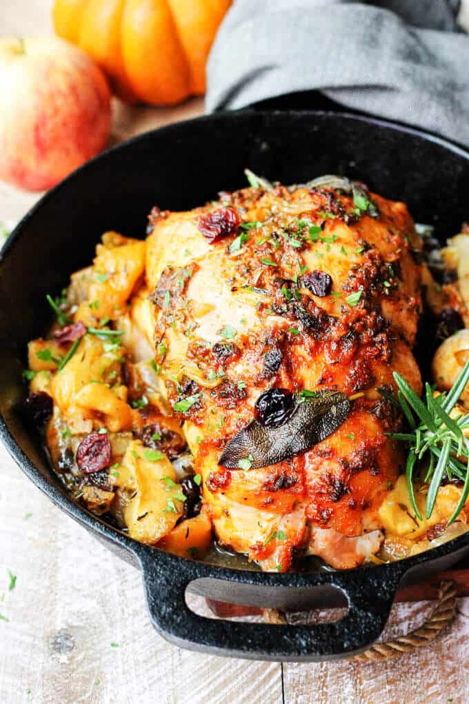 Fall Harvest Roasted Turkey Breast is a perfect recipe for Thanksgiving if you don't want to cook the whole bird.