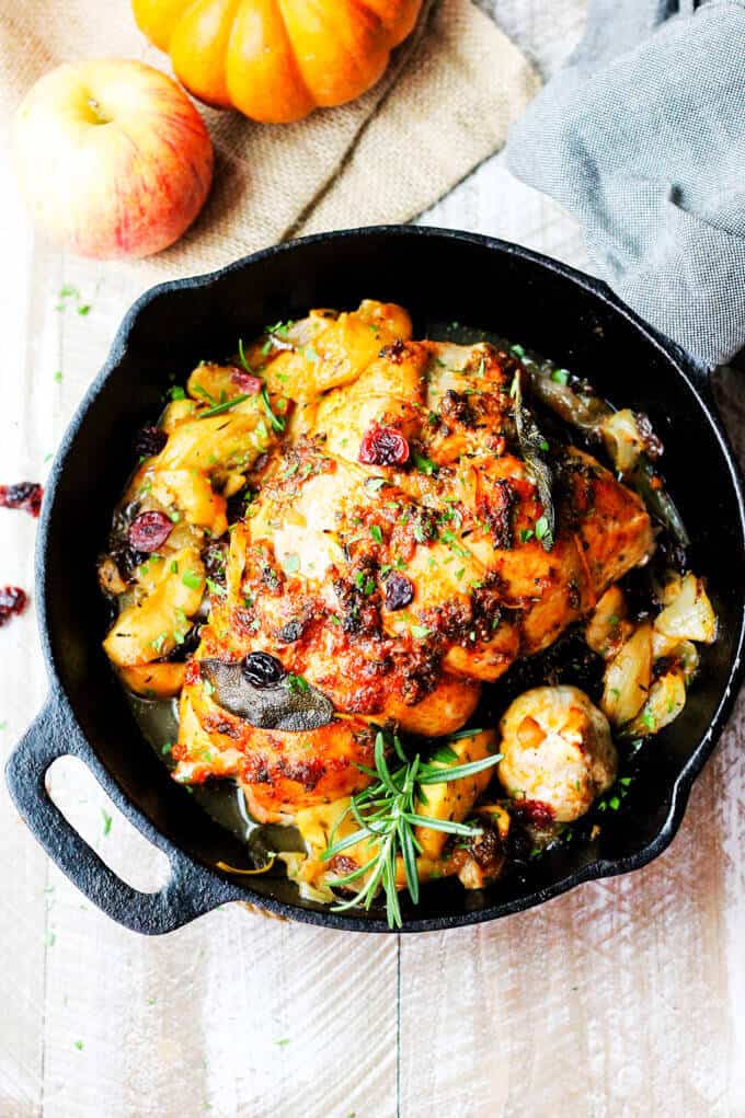 Fall Harvest Roasted Turkey Breast is a perfect recipe for Thanksgiving if you don't want to cook the whole bird.