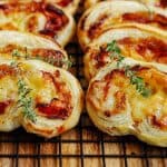 Mahon-Menorca Pinwheels with Fig Jam & Serrano Ham will be the appetizer that your whole family is clamoring for on Thanksgiving. Packed with flavor and quick to make - this appetizer is a winner. #Ad #MahonCheese