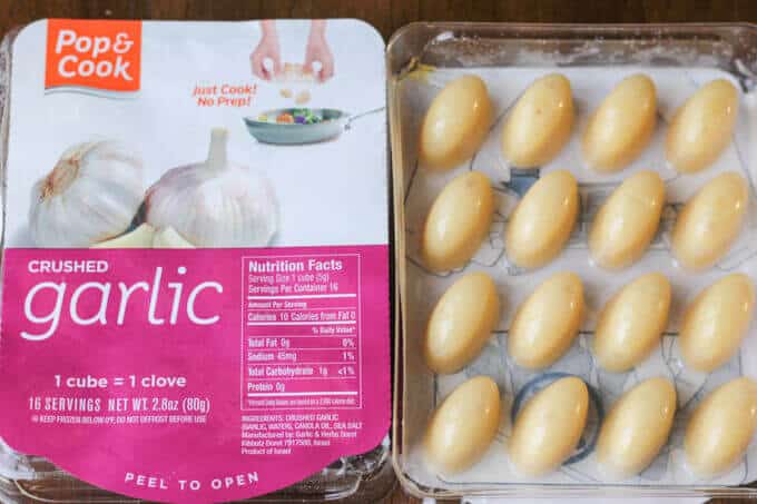 Frozen garlic packet