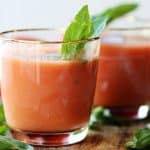 Spanish Gazpacho in a glass