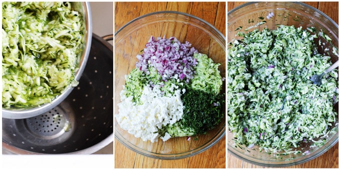 Kolokithokeftedes process shots