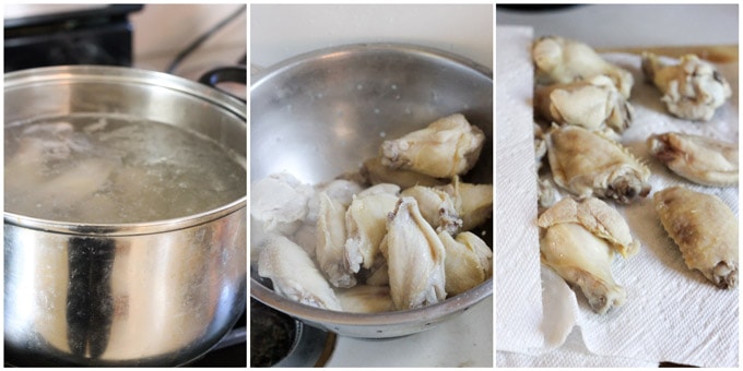 Steps to make crispy chicken wings in the oven