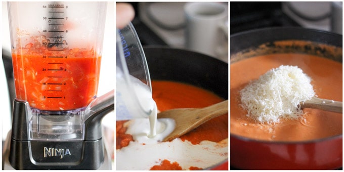 steps to make vodka sauce