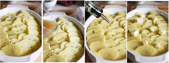 Boulangere Potatoes process shots