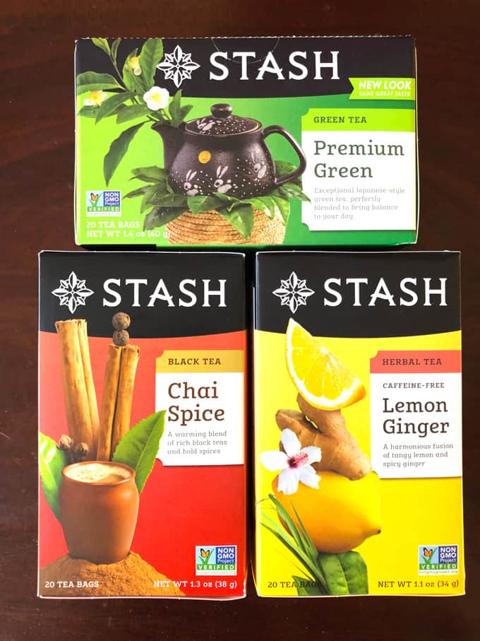 Tea Infused Orange Duck Bites with Brie are a perfect appetizer for Easter or any other Holidays. They are full of flavor with Stash Lemon Ginger Tea infused duck breast, seared to perfection, smothered with Lemon Ginger Tea Orange Glaze and topped on the melted brie toasts for the ultimate bite. Stash tea boxes