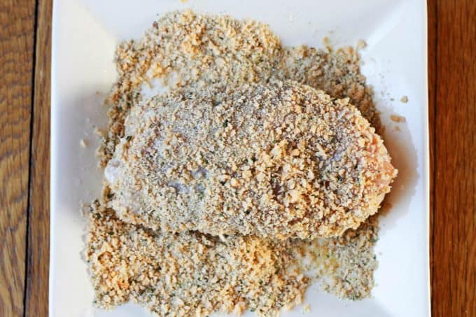 Breading chicken kiev 3