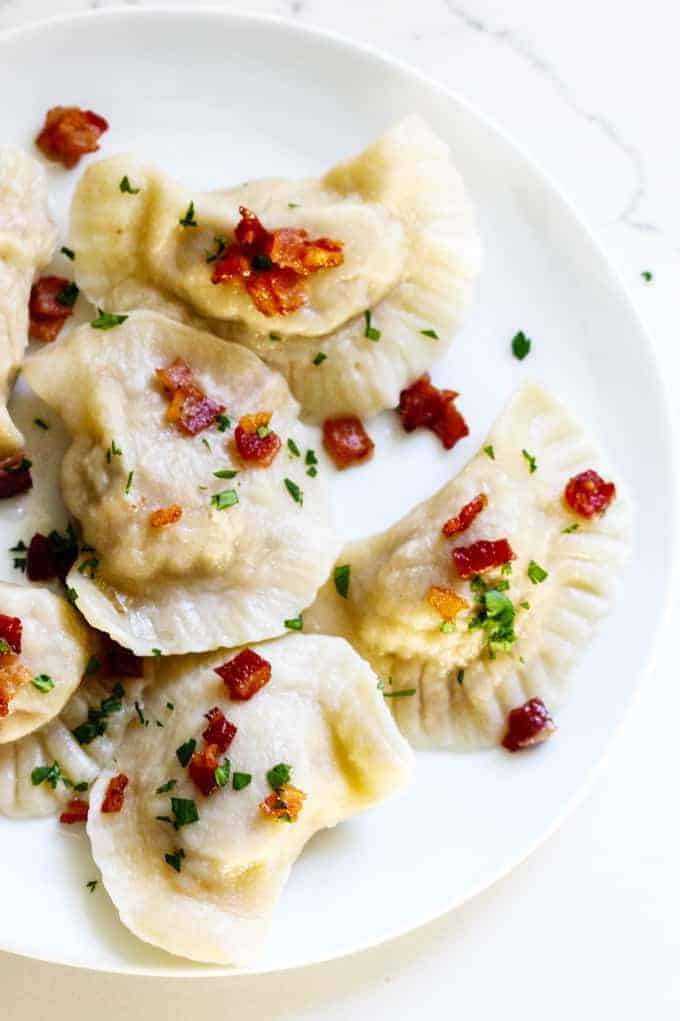 Meat Pierogi on a plate