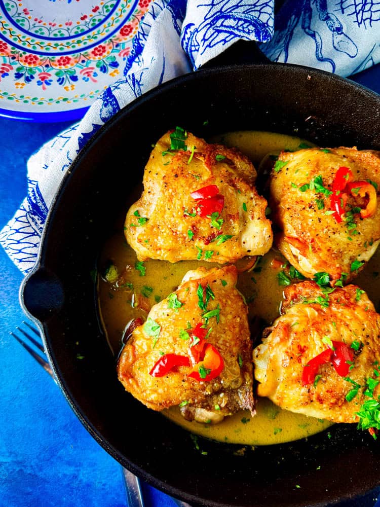 Spanish Chicken with hot peppers